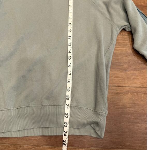 Monrow Supersoft Vintage Lounge Set w/ Silky Stripes in Sage Green size Medium - Picture 7 of 15